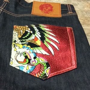 Ed Hardy Men’s shorts eagle & snake design
